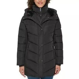 NWOT Andrew Marc Mixed Media Jacket Black 2XL